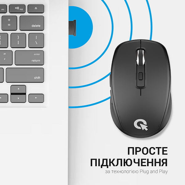 Фото - Миша бездротова OfficePro Black (M267B)