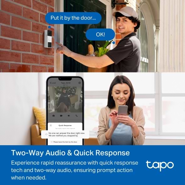 Фото - Бездротовий дверний дзвінок TP-Link Tapo D210