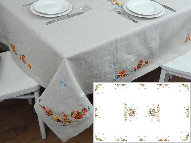 Скатертина прямокутна Lefard Великоднє дерево 240х140 (08-020)