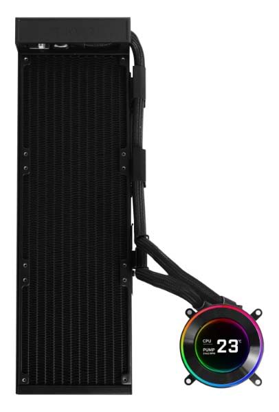 Водяная система охлаждения Lian Li HydroShift II LCD-S 360N FANLESS Black (G89.GHS2LCDS36NB.00)