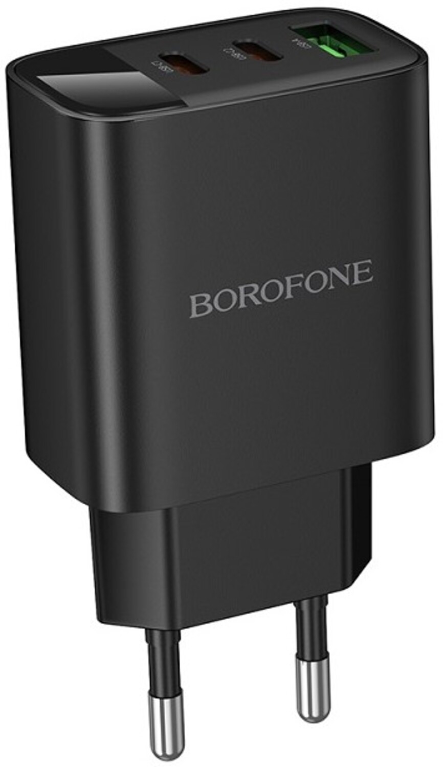 Сетевое зарядное устройство BOROFONE BA98A Ilustre PD30W (2C1A) (EU) Black (6941991120510)