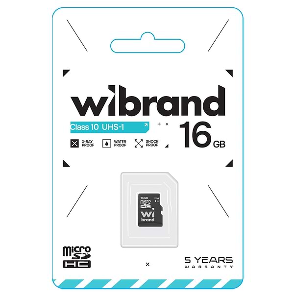 Фото - Карта пам'яті Wibrand 16Gb class 10 adapter SD (WICDHU1/16GB-A)