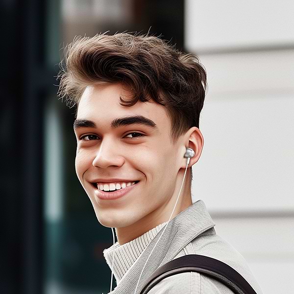 Фото - Навушники вкладиші дротові BOROFONE BM95 Black (6941991115868)