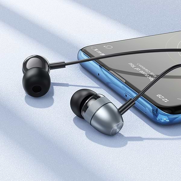 Фото - Навушники вкладиші дротові BOROFONE BM95 Black (6941991115868)