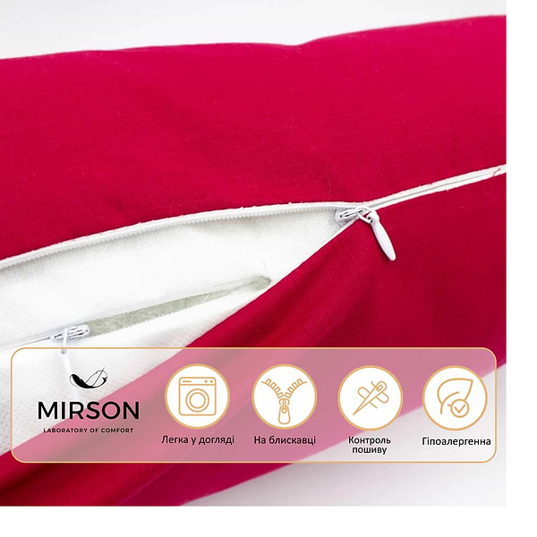 Фото - Подушка валик MirSon №8547 Naturale Line 19-1655 Edmonda 100% Memory 60х16 см (2200006344124)