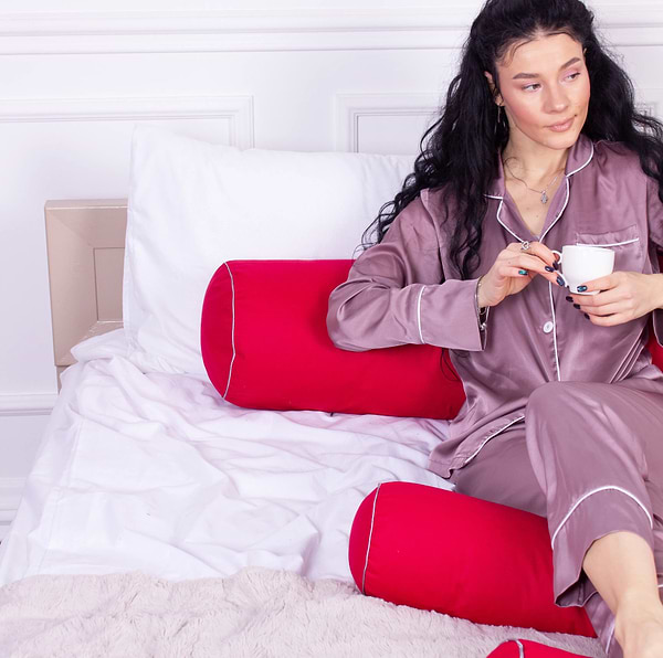 Фото - Подушка валик MirSon №8547 Naturale Line 19-1655 Edmonda 100% Memory 60х16 см (2200006344124)