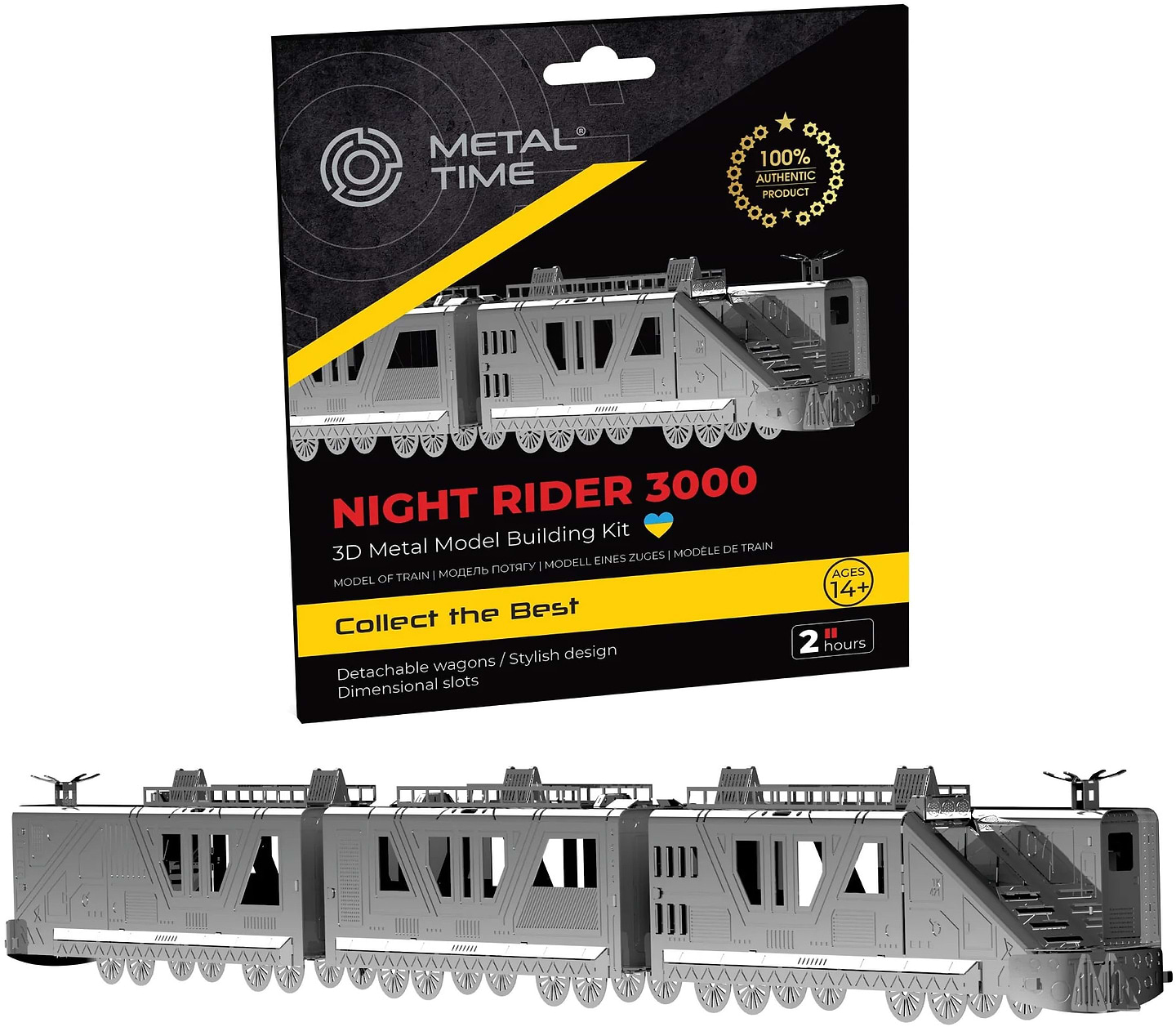 Металевий конструктор Metal Time Night Rider 3000 Apocalyptic Train (MT083) - Фото 1