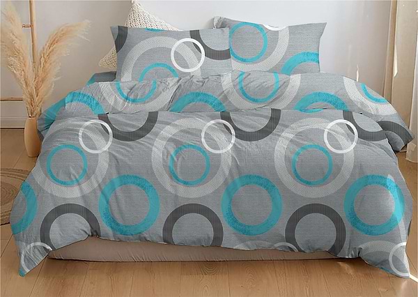 Фото - Комплект постільної білизни Zastelli CIRCLES бязь 175х210 (22595)