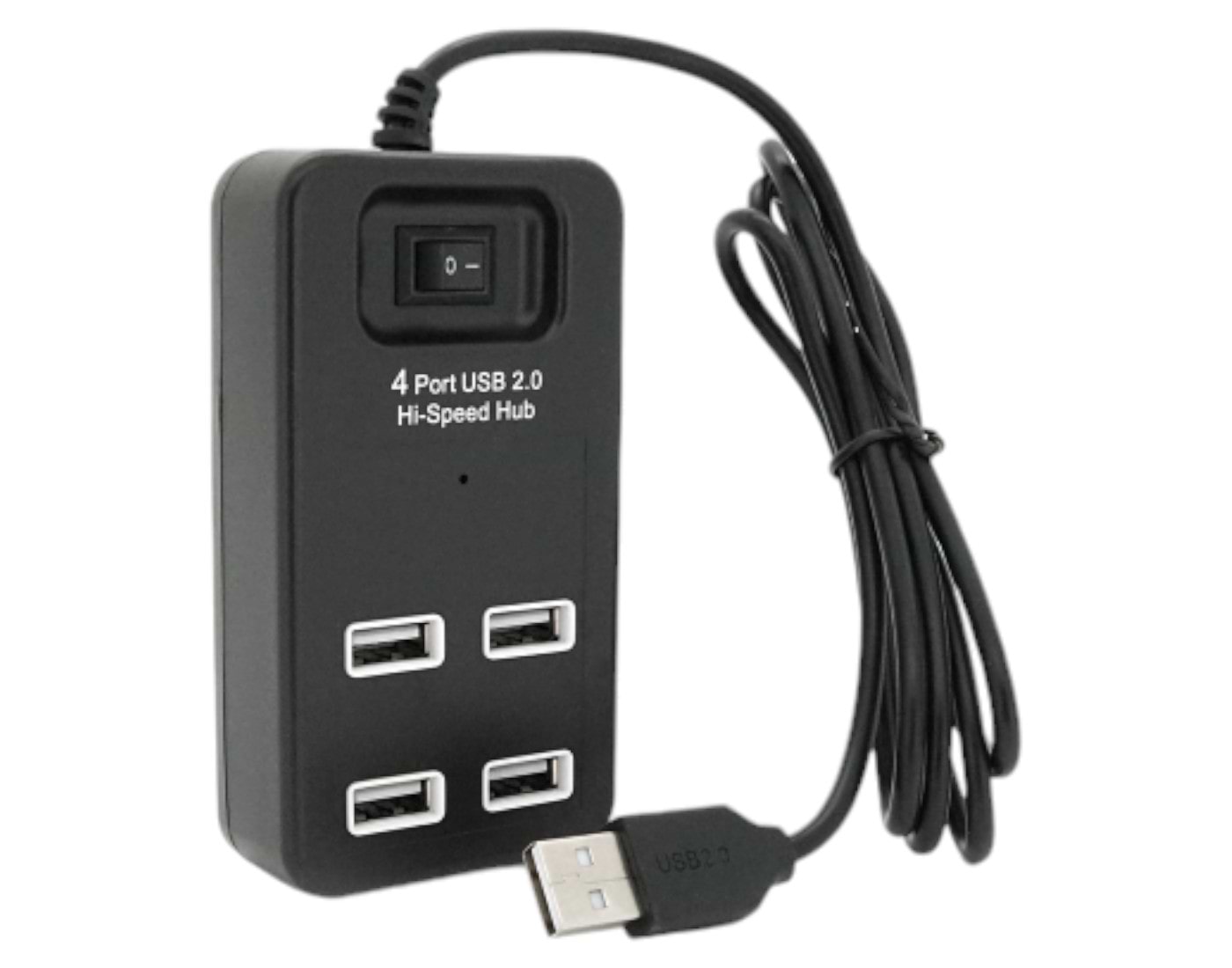 Хаб USB Voltronic USB 2.0 4 порта Black (YT-HWS4-B) - Фото 1