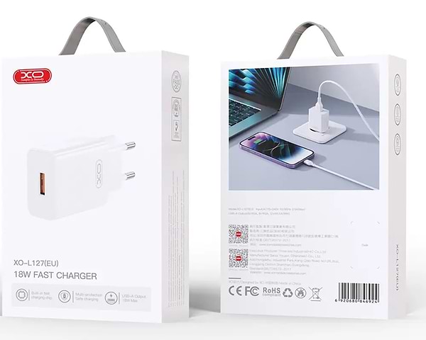 Фото - Мережевий зарядний пристрій XO L127.white