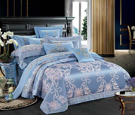 Комплект постельного белья Word of Dream 507 Жаккард 2х150х215 Голубой (15426)