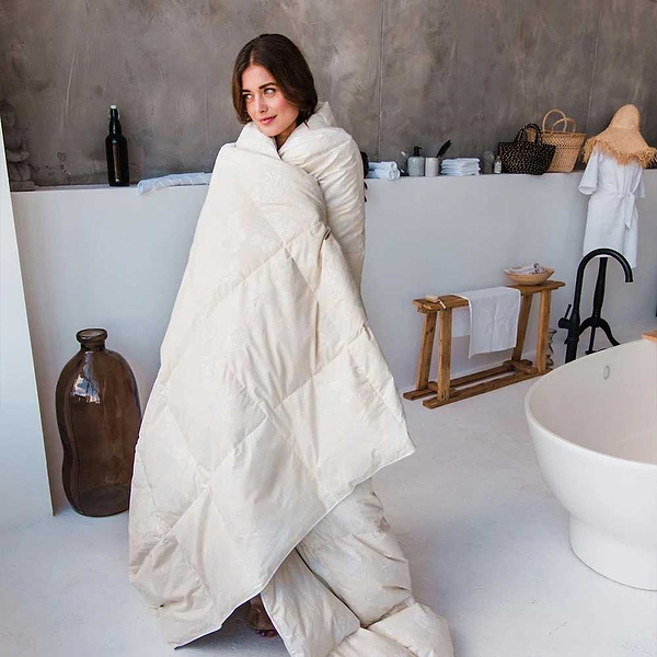 Фото - Ковдра всесезонна полуторна MirSon Пух Екстра 039 155x215 см (2200000003423)