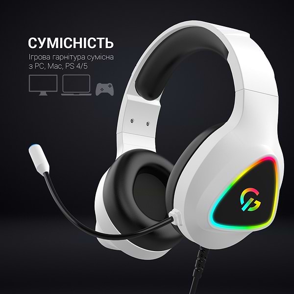 Фото - Гарнітура дротова ігрова GamePro HS615 RGB