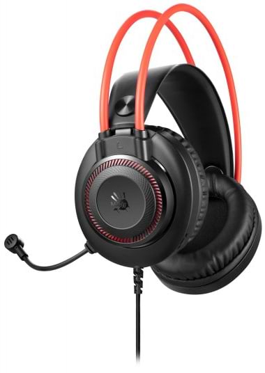 Фото - Гарнітура дротова ігрова Bloody G200Q (Black+Red)