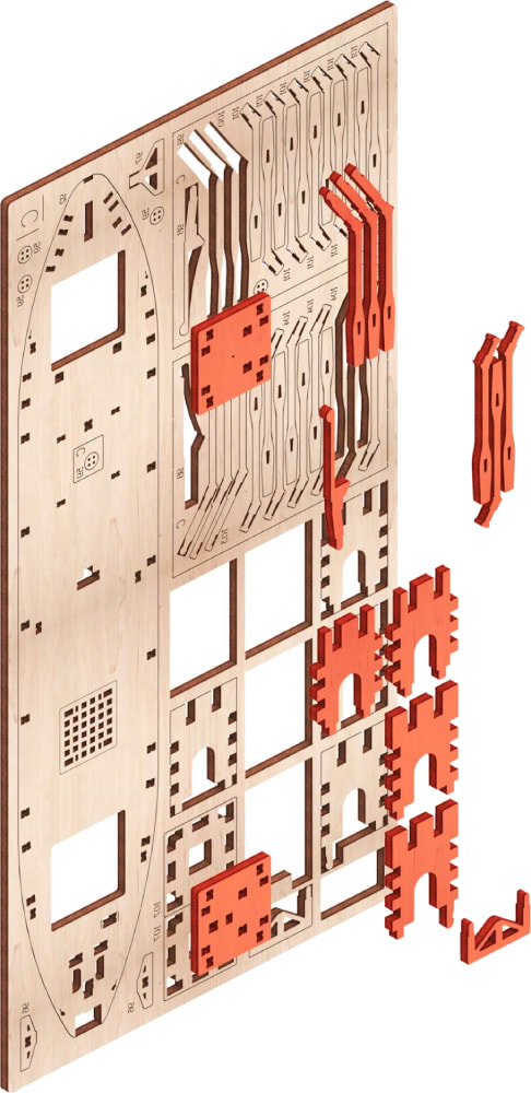 Фото - 3D пазли Mr.Playwood Корабель Імператорська Трірема "Чорний Скорпіон" (10112)