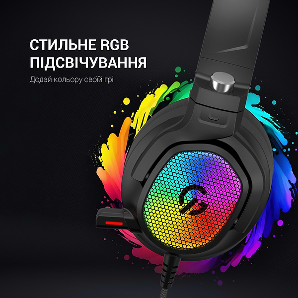 Фото - Гарнітура дротова ігрова GamePro HS1300 7.1 RGB