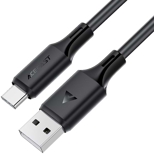 Фото - Кабель синхронізації даних AceFast C17-04 USB-A to USB-C Black (6974316284178)