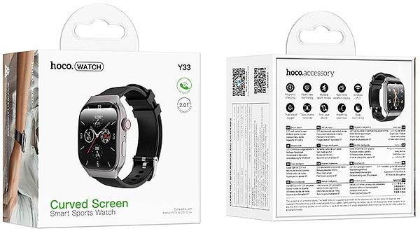 Фото - Смарт-часы HOCO Y33 51mm. 200 mAh. Smart sports watch Black (6942007660815)