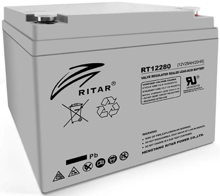 Акумулятор для ДБЖ Ritar RT12280 12V 28Ah Gray