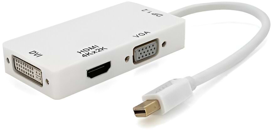 Адаптер Mini Display Port-HDMI Voltronic mini Display Port (папа)-HDMI/VGA/DVI(мама) 30 см (9104)