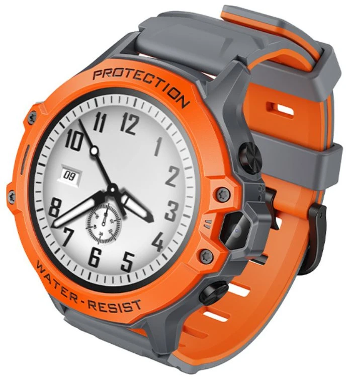 Детские часы HOCO Y107 4G 32mm 700 mAh IP54 orange (6942007666060)