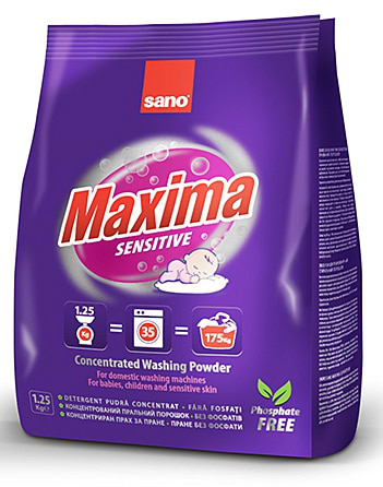 Фото - Уцінка - Пральний порошок Sano 935741/295336.Sensetive 1250кг/12# Фото - Уцінка - Пральний порошок Sano 935741/295336.Sensetive 1250кг/12#