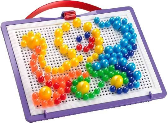 Купити Пластикова мозаїка Quercetti (10-15-20 mm фишки (160 шт.) + доска 22х16 cm, переносной) (0920-Q) - Фото 1 Пластикова мозаїка Quercetti (10-15-20 mm фишки (160 шт.) + доска 22х16 cm, переносной) (0920-Q) - Фото 1