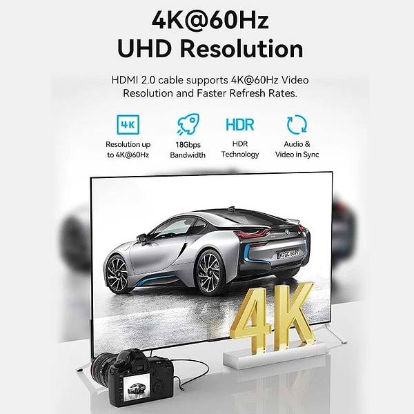 Фото - Кабель HDMI Vention HDMI M - mini M, 3.0 м, V2.0 4K 60Гц (AGIBI)