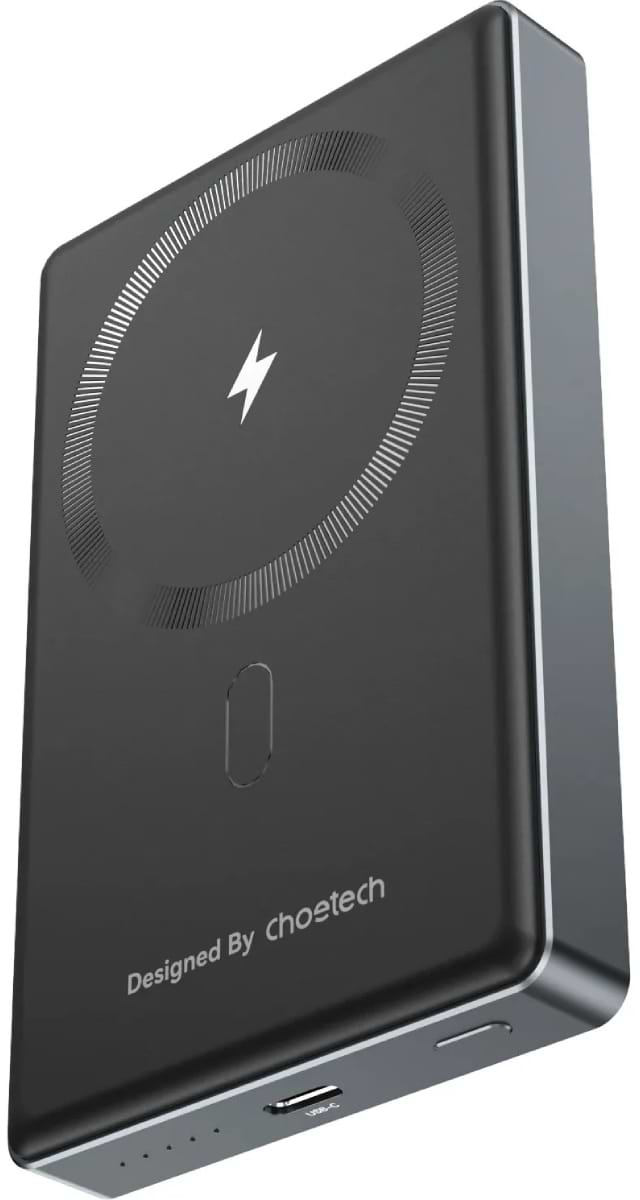 Батарея мобильная Choetech Magnetic Wireless 10000mAh 20W Black (B739-CCBK) - Фото 1