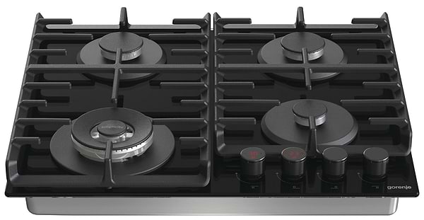 Фото - Уцінка - Варильна поверхня газова Gorenje GKTW642SYB Black