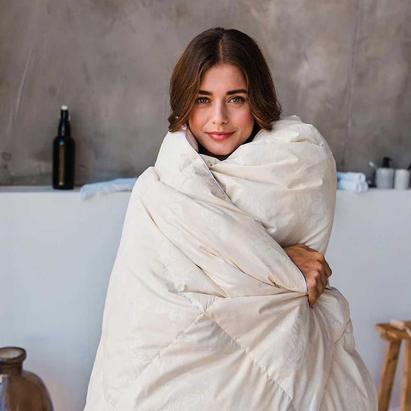 Фото - Ковдра всесезонна полуторна MirSon Пух Екстра 039 155x215 см (2200000003423)