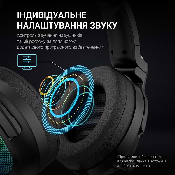 Фото - Гарнітура дротова ігрова GamePro HS1300 7.1 RGB