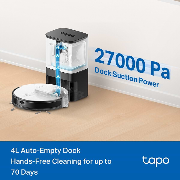 Фото - Робот-пилосос миючий TP-Link Tapo RV20 Mop Plus