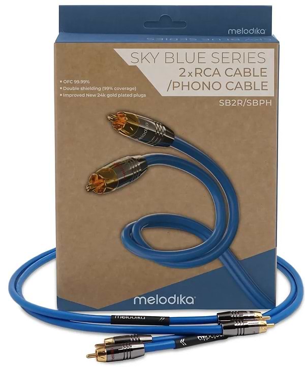 Фото - Кабель RCA Melodika 2xRCA - 2xRCA 1m (SB2R10)