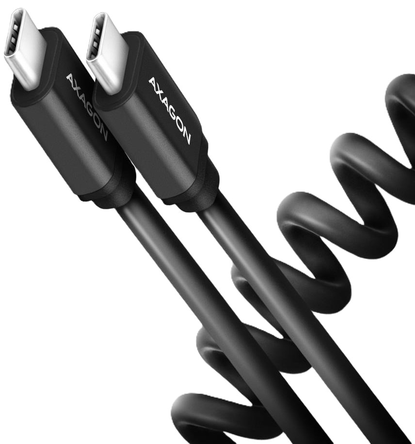 Кабель синхронізації даних AXAGON USB-C TO USB-C 0.6M 60W (BUCM-CM10TB)