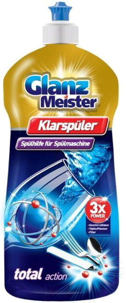 Фото - Ополаскиватель для посудомоечной машины Glanz Meister для придания блеска посуды 920 мл (4260418931525)