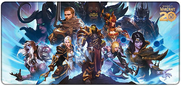 Фото - Коврик для мыши игровой Blizzard WORLD OF WARCRAFT 2th Anniversary XL (FBLMPWOW20ANN25XL)