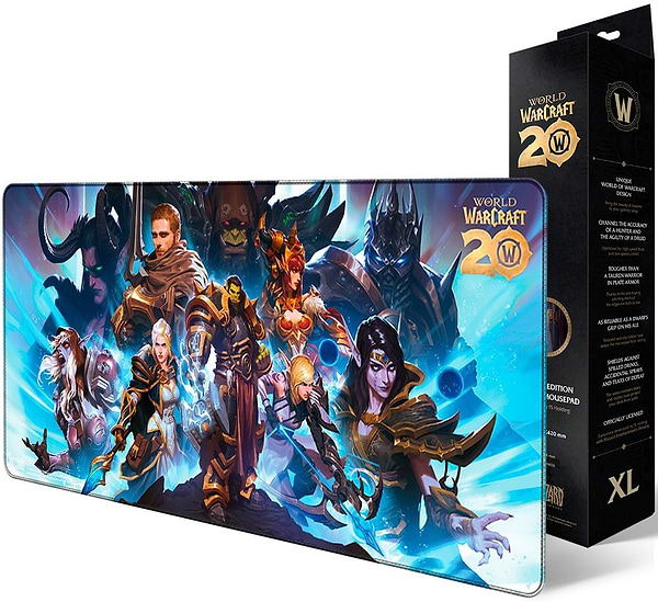 Фото - Коврик для мыши игровой Blizzard WORLD OF WARCRAFT 2th Anniversary XL (FBLMPWOW20ANN25XL)
