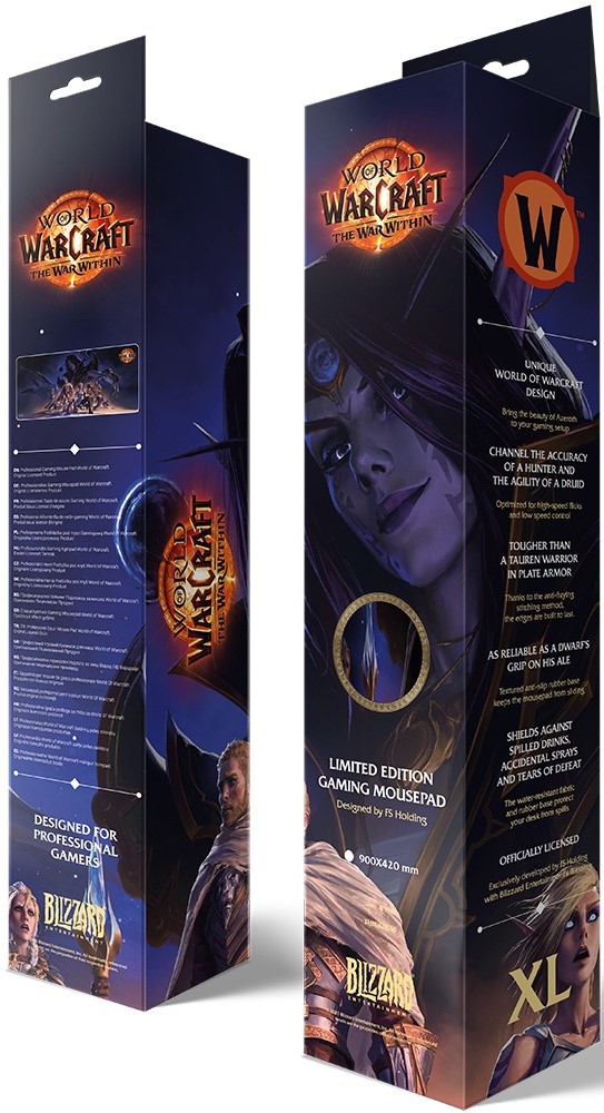 Фото - Коврик для мыши игровой Blizzard WORLD OF WARCRAFT The War Within XL (FBLMPWOWTWRWT25XL)