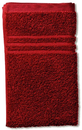 Фото - Рушник для рук Kela Leonora червоний оксамит 30x50 см (23437)