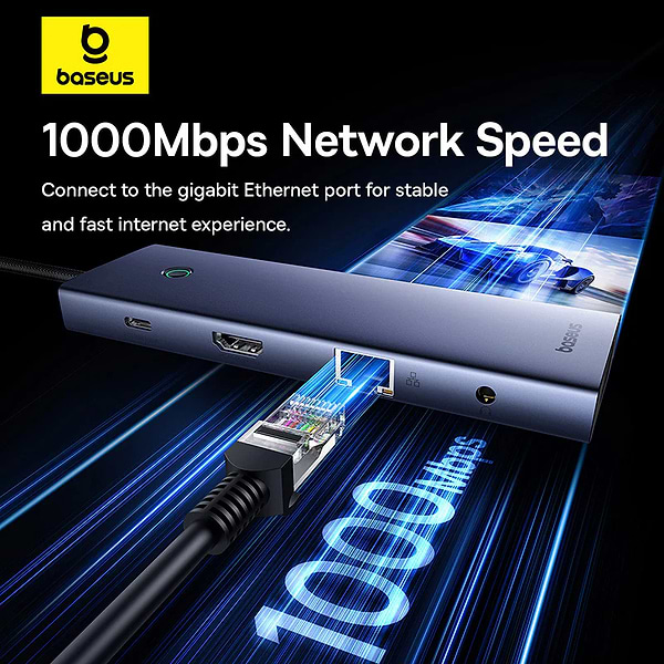 Фото - Хаб USB Baseus UltraJoy 10-Port HUB Space Grey Type-C (B0005280C811-00)