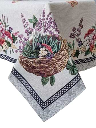 Скатертина прямокутна Прованс Лавандове поле 130х140 см (026018)