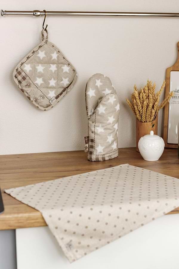 Фото - Прихватка Прованс Печворк беж (031496)