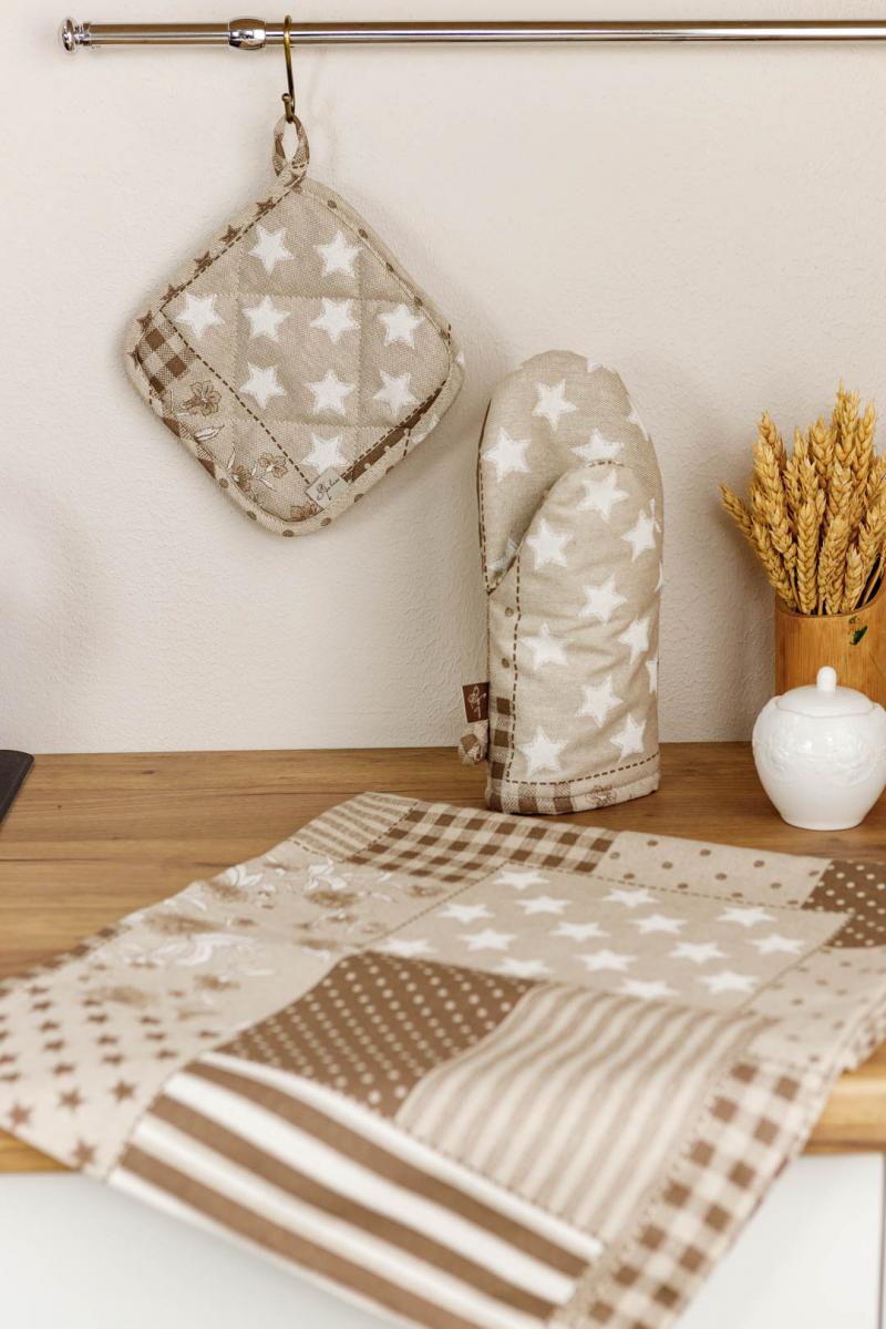 Фото - Прихватка Прованс Печворк беж (031496)