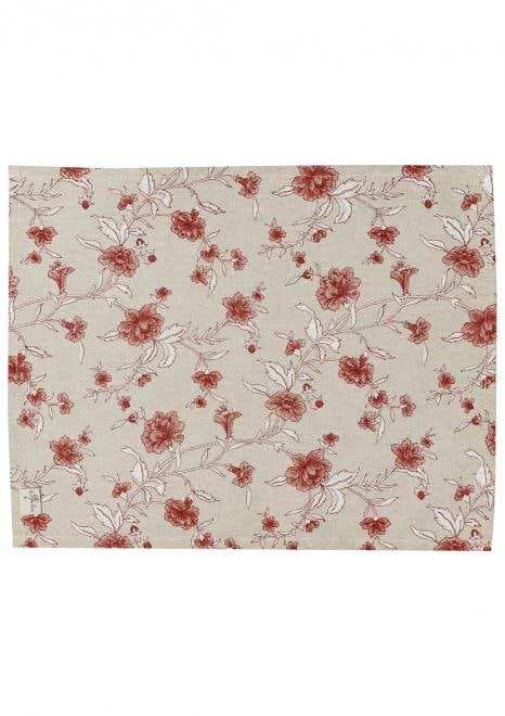 Фото - Серветка для сервірування Прованс Квіти бордо 35х45 см (031518)