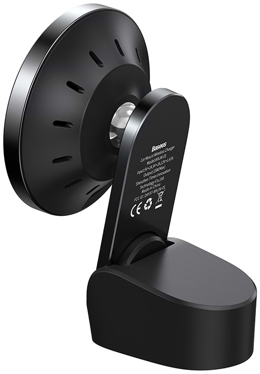 Фото - Автотримач з бездротовою зарядкою Baseus Big Energy MagSafe 15W Black (WXJN-01)