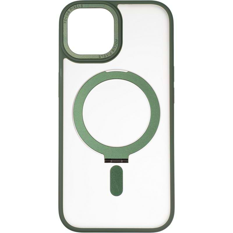 Чехол для смартфона Gelius Bumper Case MagSafe Stand for iPhone 15 Green (94470) - Фото 1