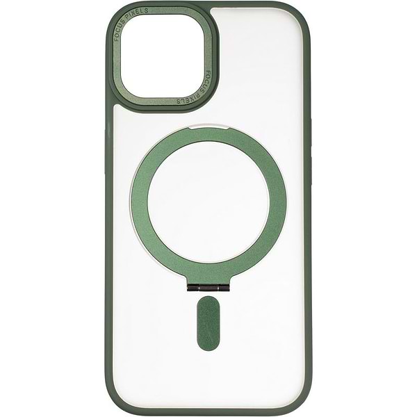 Фото - Чохол для смартфону Gelius Bumper Case MagSafe Stand for iPhone 15 Green (94470)
