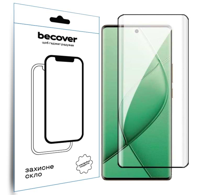 Защитное стекло для смартфона BeCover EDGE for Tecno Spark 20 Pro Plus (KJ7) Black (712348) - Фото 1