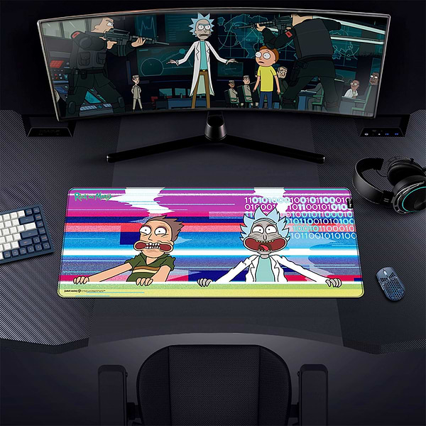 Фото - Килимок для миші  ігровий Warner Bros. Rick and Morty Glitched XL (FWBMPRIMOR24003XL)